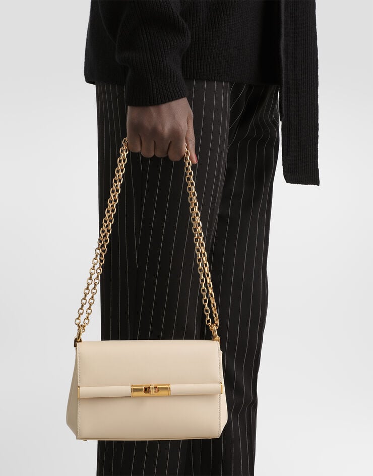Dolce & Gabbana Marlene shoulder bag in calfskin Dolce & Gabbana Marlene shoulder bag in calfskin White BB7766A3G19