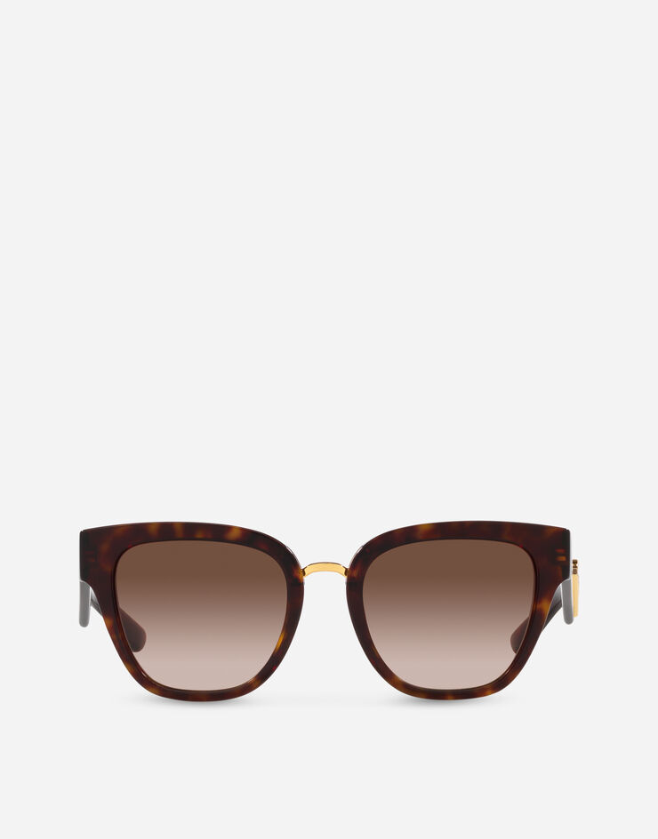 Dolce & Gabbana DG Crossed Sunglasses Havana VG443AVP213