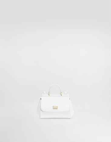 Dolce & Gabbana Minibolso Sicily de charol Blanco EB0003A1067