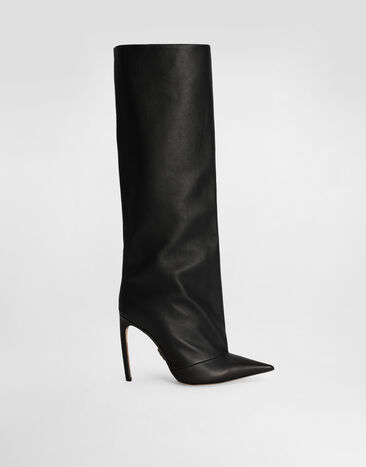 Dolce & Gabbana Devotion calfskin boots Black CU1223AO831