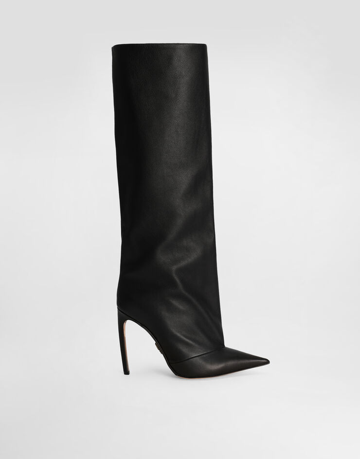 Dolce & Gabbana Devotion calfskin boots Black CU1223AO831
