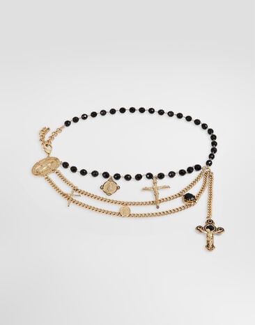 Dolce & Gabbana Belt with mixed crosses Gold WLS6V1W1111