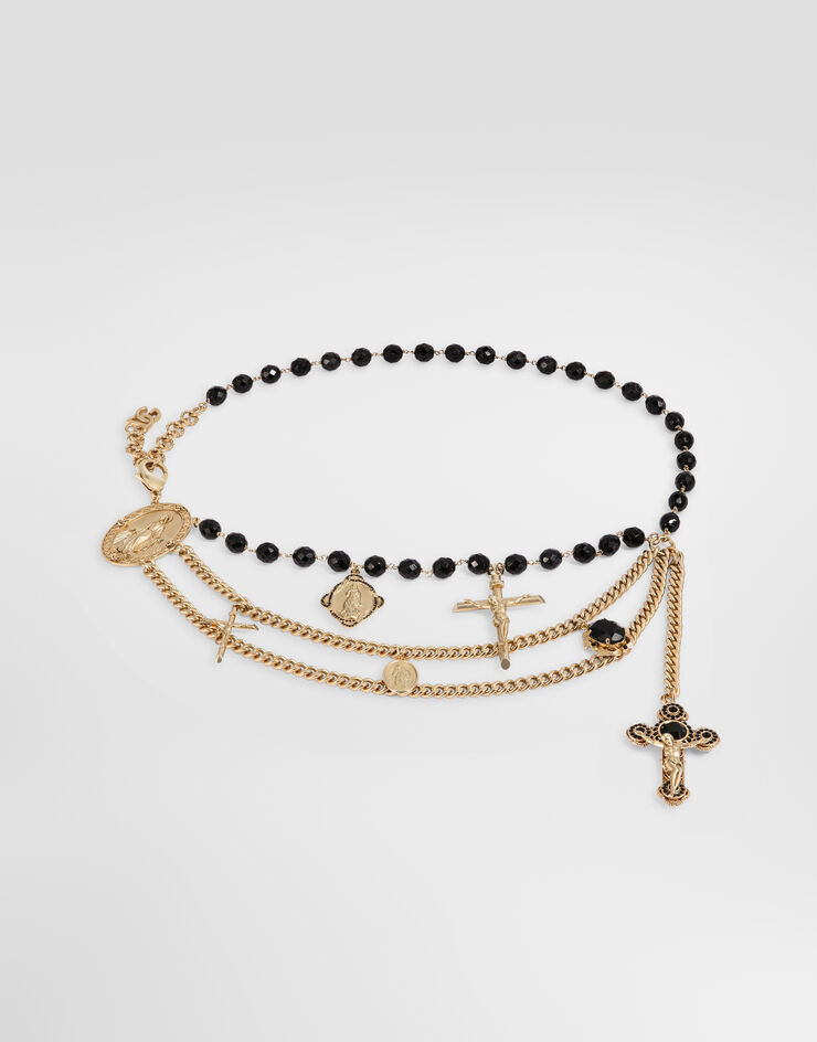 Dolce & Gabbana Belt with mixed crosses Gold WLS6V1W1111