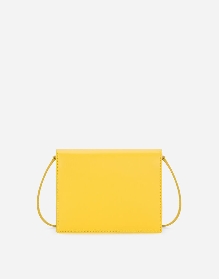 Dolce & Gabbana Umhängetasche DG Logo Bag aus Kalbsleder Gelb BB7287AW576
