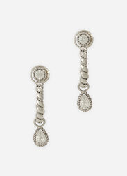 Dolce & Gabbana Easy Diamond earrings in white gold 18Kt and diamonds White WSQA7GWSPBL
