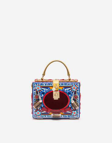 Dolce & Gabbana Dolce Box bag in hand-painted wood Print BB5970AT878