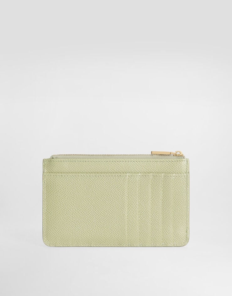 Dolce & Gabbana Dauphine calfskin card holder Green BI1261A1001