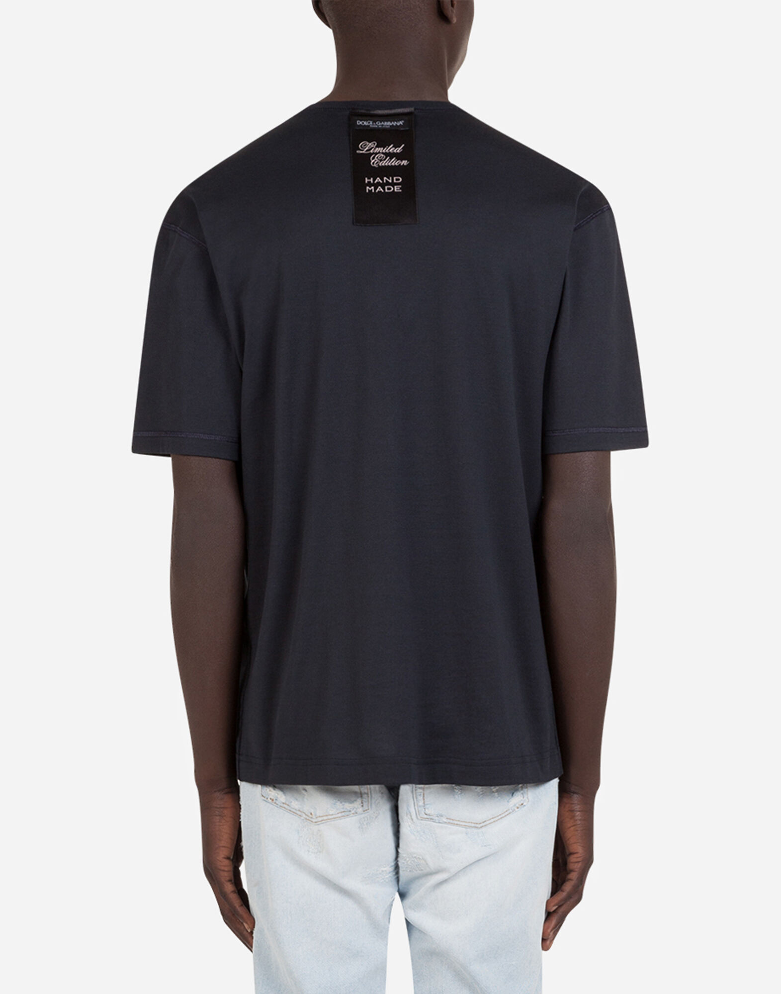 T-shirt with Dolce&Gabbana print and zipper