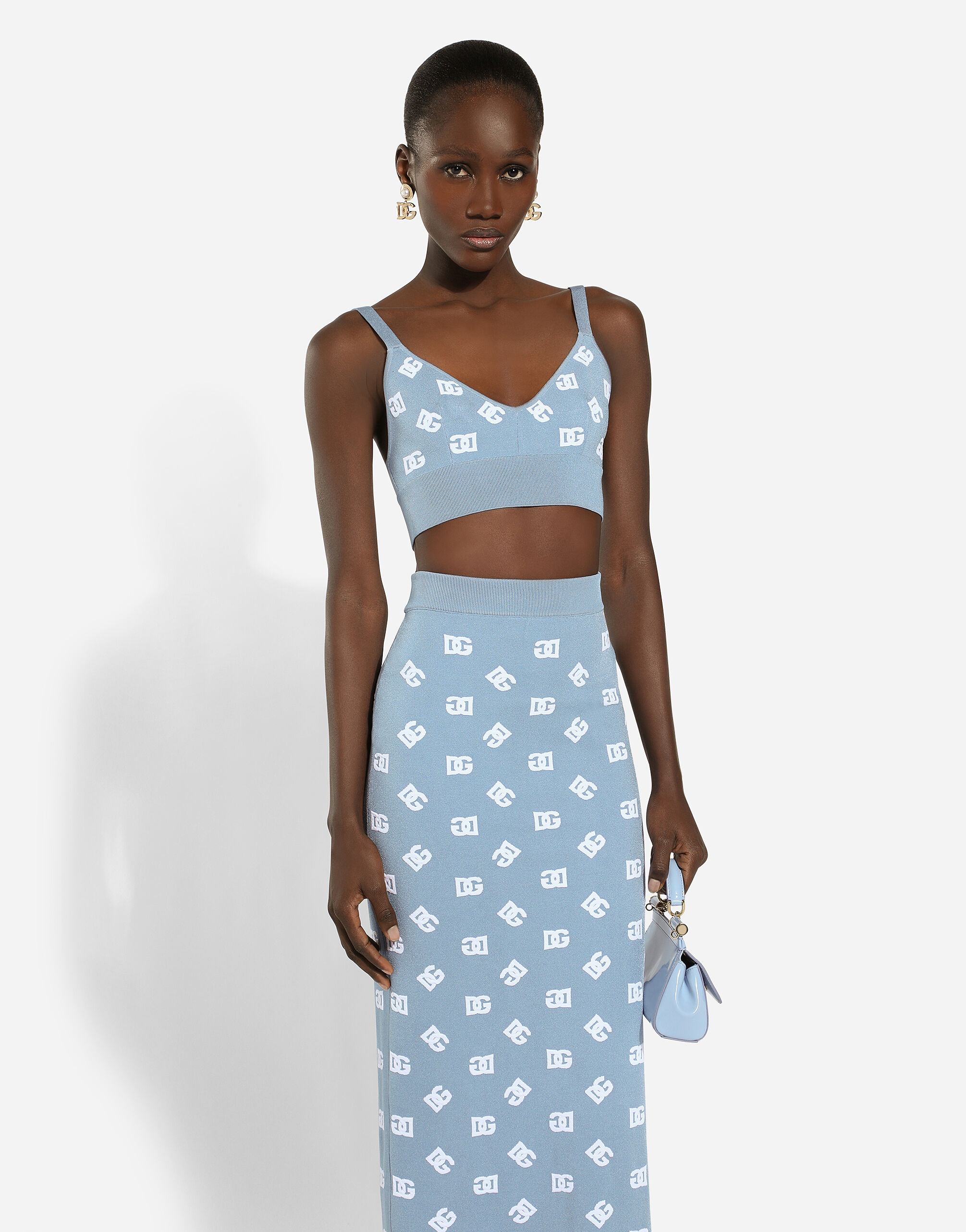 美品 DOLCE&GABBANA モノグラム ロゴ柄 長袖 薄手 カットソー 美品 DOLCE&GABBANA モノグラム ロゴ柄 長袖 薄手 カットソー