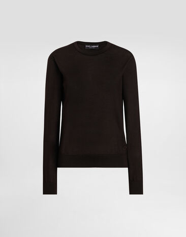 Dolce & Gabbana Pullover aus Kaschmir Braun FXXAGZJBW0P