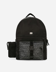 Dolce & Gabbana Nylon backpack with jacquard logo details Multicolor DA5189AB028