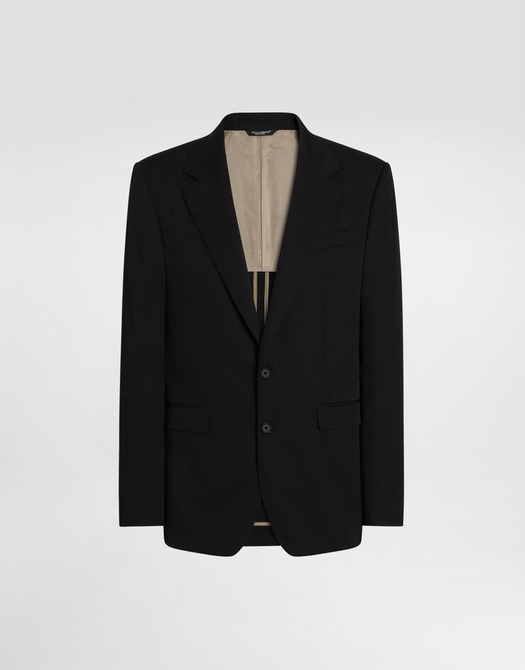 Dolce & Gabbana Taormina single-breasted jacket in technical wool Dolce & Gabbana Taormina single-breasted jacket in technical wool G2XE0TFUZFG