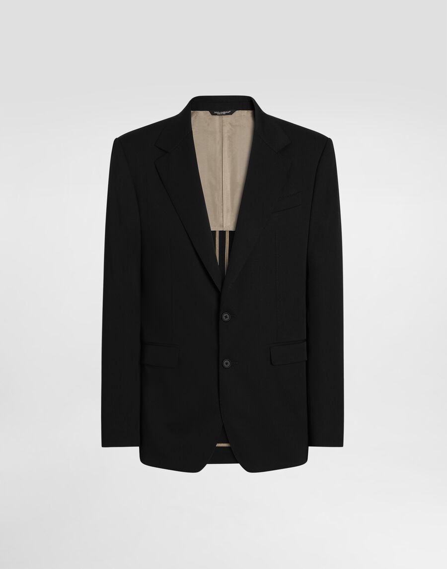 Taormina single-breasted jacket in technical wool