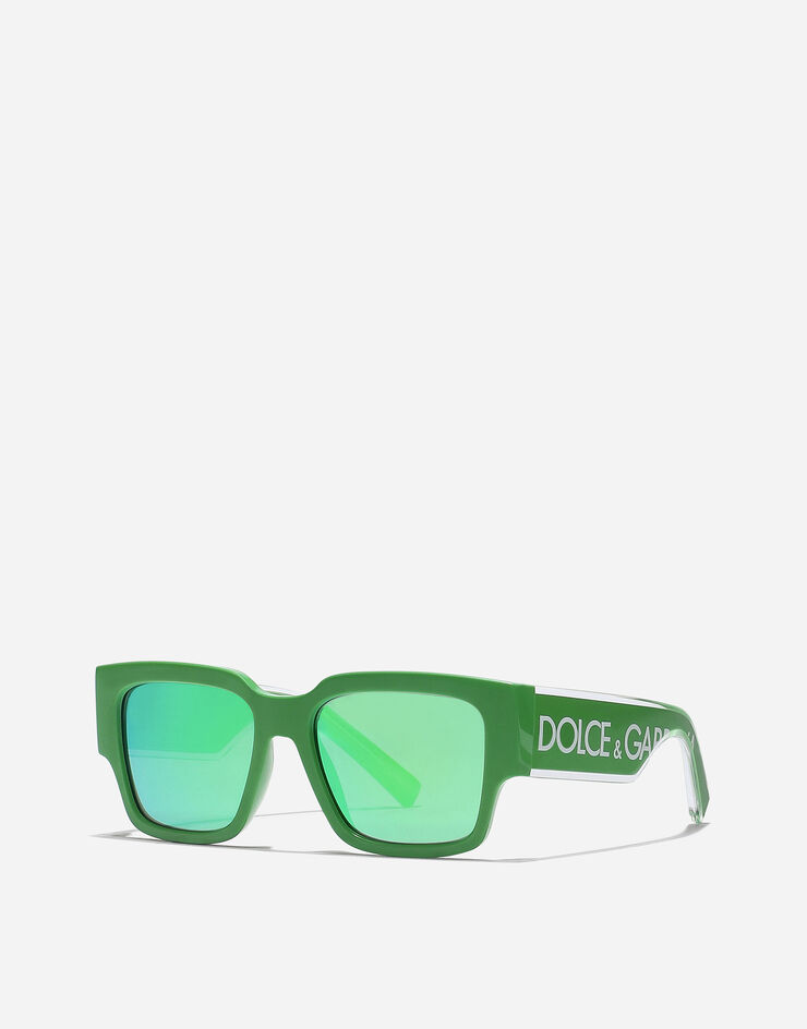 Dolce & Gabbana DNA logo sunglasses Green VG600JVN1F2