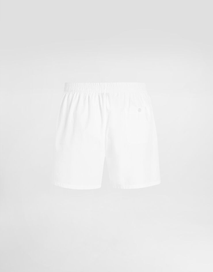 Dolce & Gabbana Boxershorts aus Baumwollpopeline White M3A12TON0ED