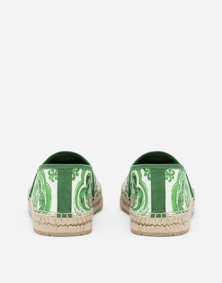 Dolce & Gabbana Majolica-print canvas espadrilles Print A50502AV362