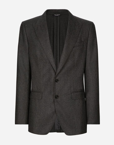 Dolce & Gabbana Chaqueta Taormina de lana con botonadura sencilla Gris G2TL2TFU21Q