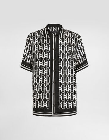 Dolce & Gabbana Hawaii printed silk twill shirt Print G5JH9THI1ZX