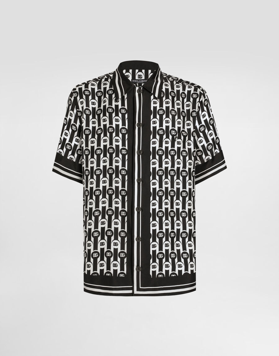 Hawaii printed silk twill shirt