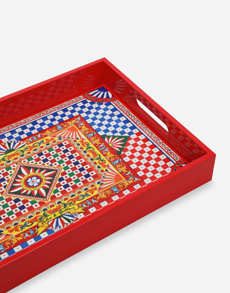 Dolce & Gabbana Wooden Tray Multicolor TC0107TCAIL