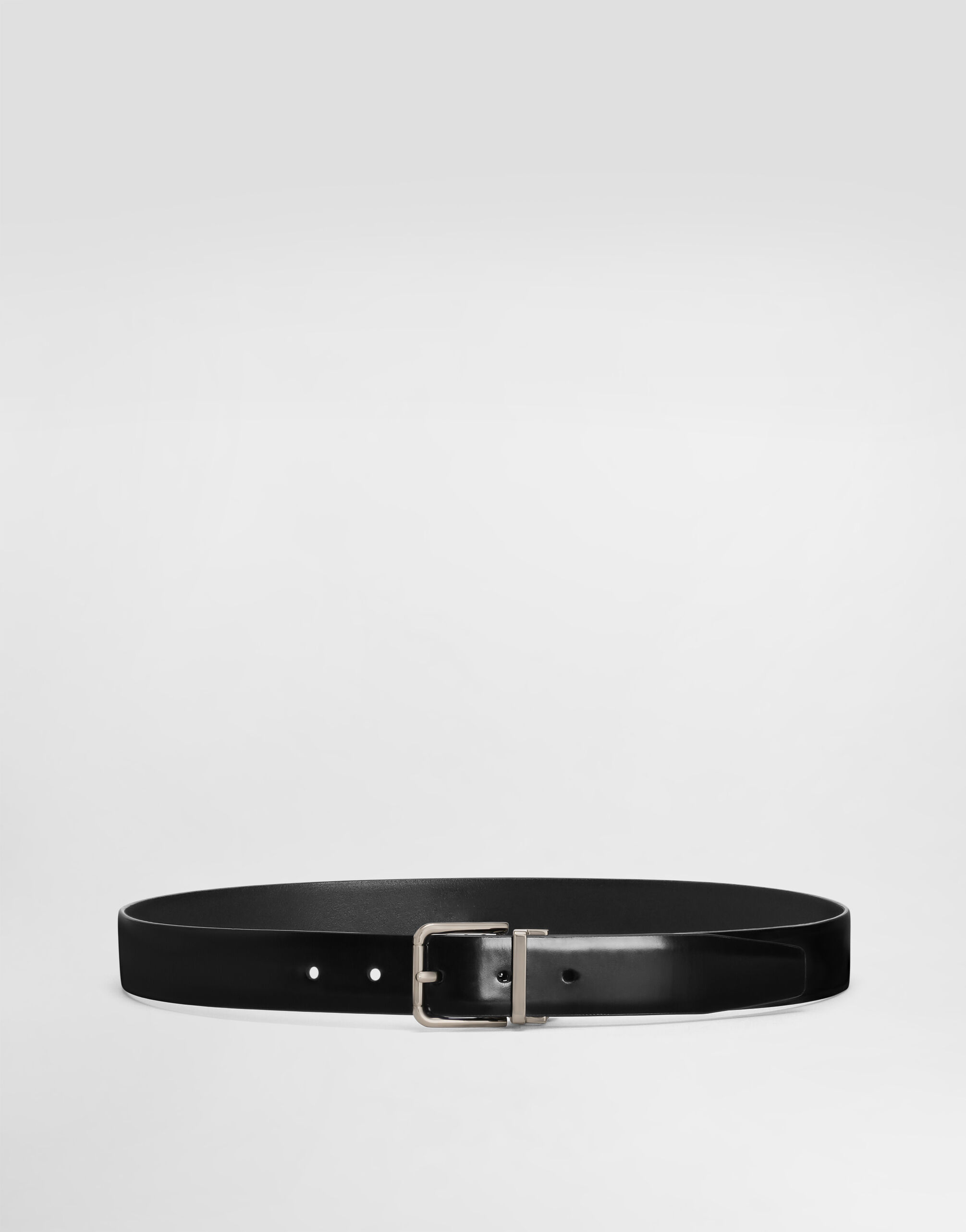 Dolce & Gabbana Brushed calfskin belt Black BC4646AX622