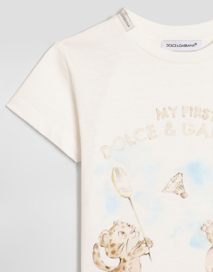 Dolce & Gabbana Jersey t-shirt with logo  L1JTEYG7P8K