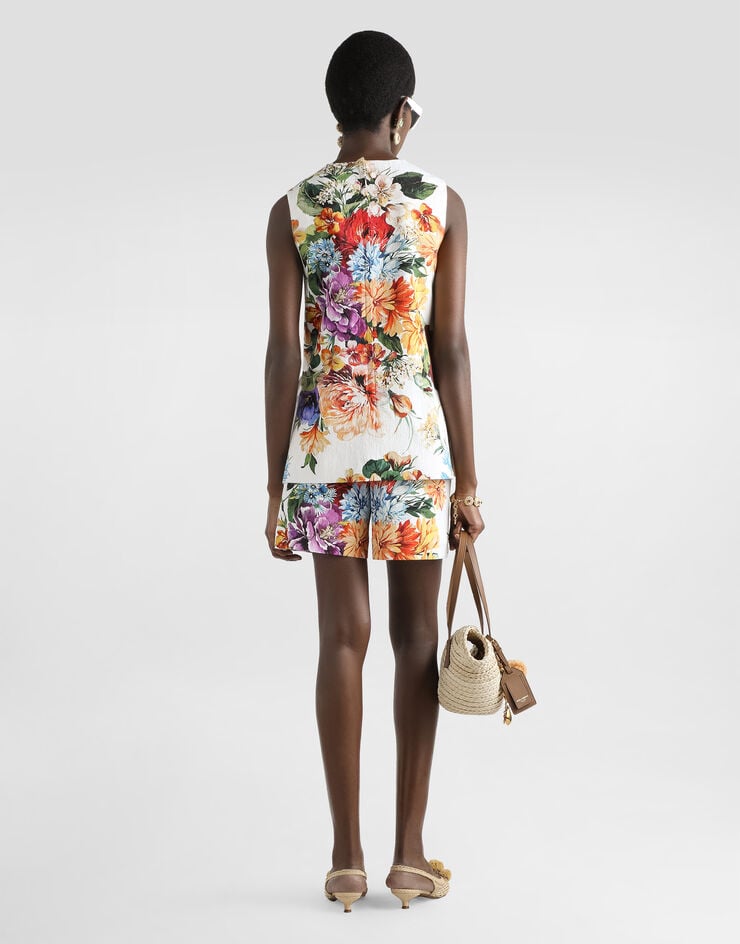 Dolce & Gabbana Shorts con estampado de buqué de flores Imprima FTDBPTFSRQU
