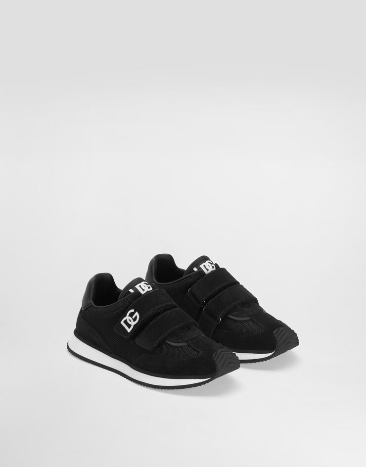 Dolce & Gabbana Mesh and suede sneakers Black DA5321AX274