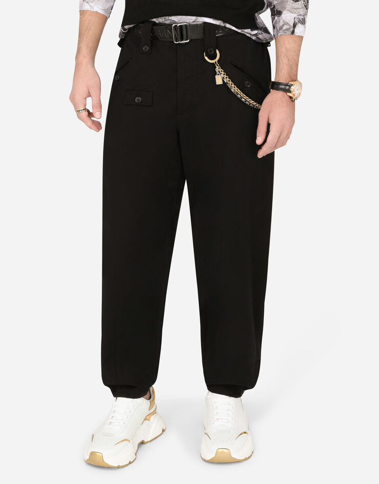 Dolce & Gabbana Double chain keychain SILVER BP2956AM691