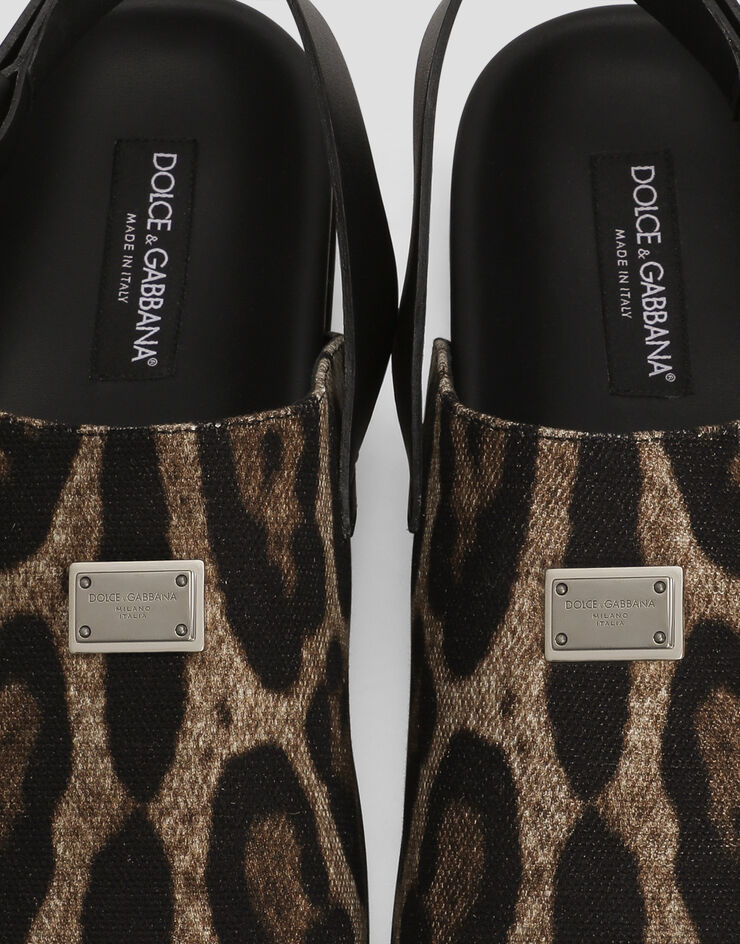 Dolce & Gabbana Sabots en toile Imprimé A80465A6A87