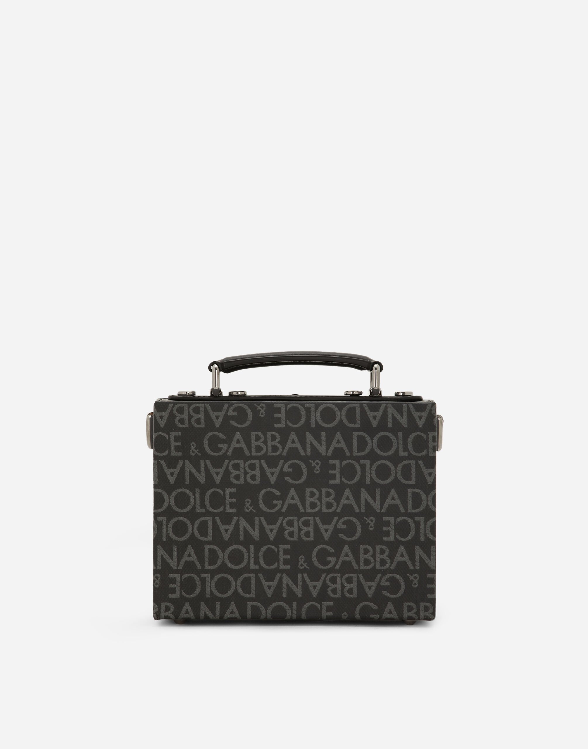Dolce&Gabbana Coated jacquard box bag Black BM2123AQ437