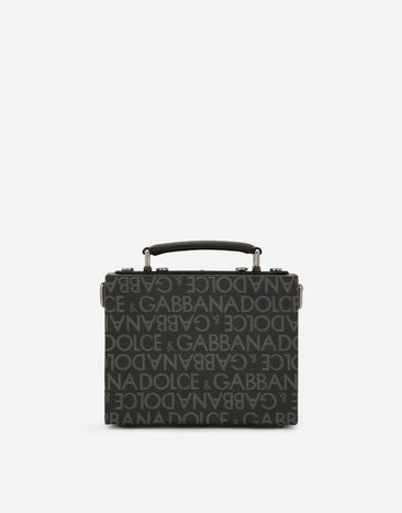 Dolce&Gabbana Borsa box in jacquard spalmato Nero BM2123AQ437