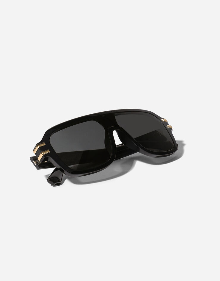 Dolce & Gabbana Sonnenbrille DG Griffe Schwarz VG4507VP187