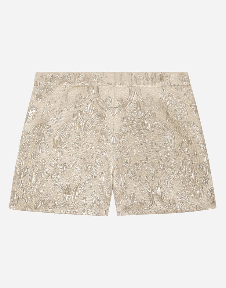Dolce&Gabbana Brocade shorts Gold L53Q16FJMWE