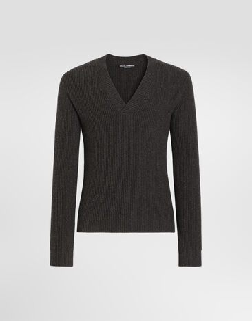 Dolce & Gabbana Virgin wool pullover Grey GXY33TJCVZ0