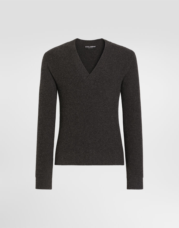 Dolce & Gabbana Virgin wool pullover Grey GXY33TJCVZ0