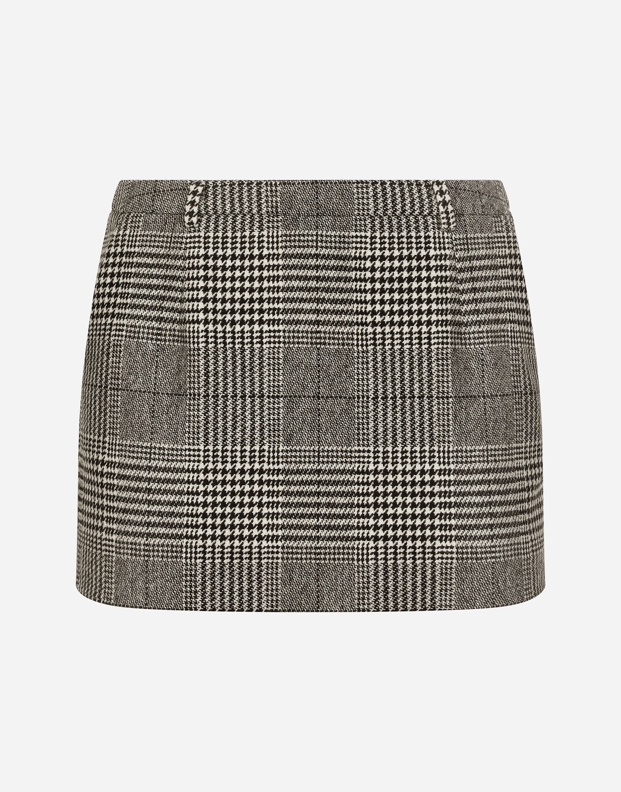 Glen plaid mini skirt outlet