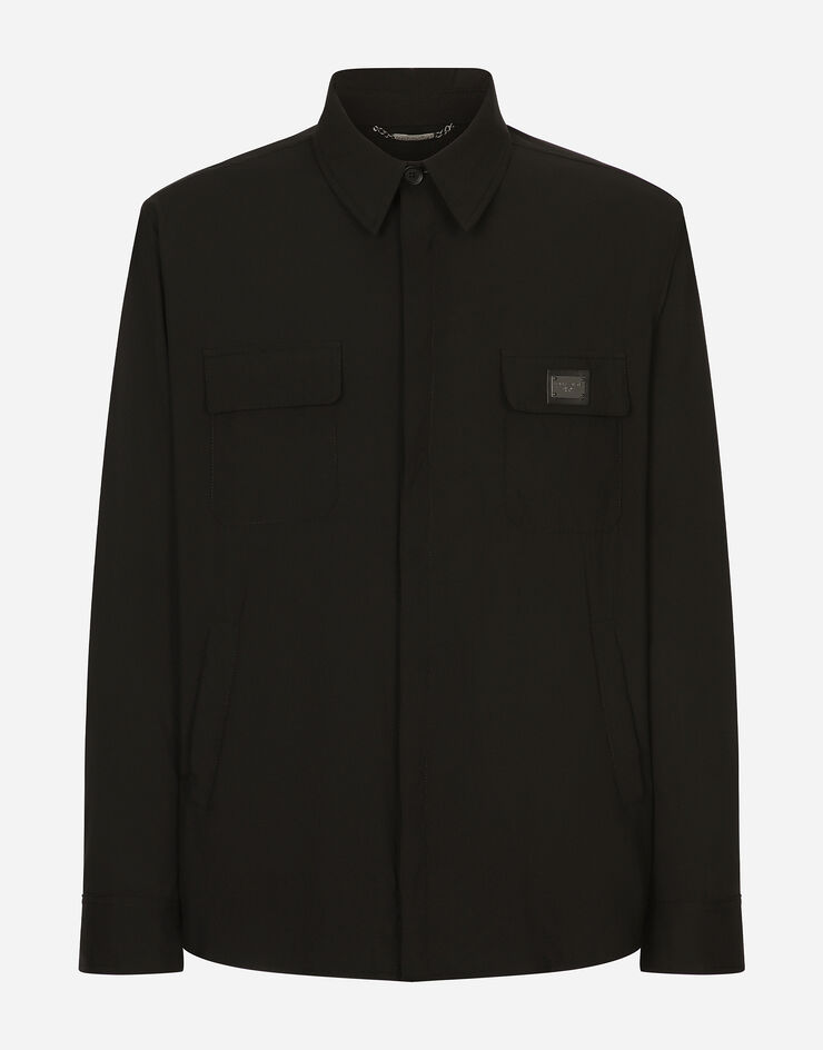 Dolce&Gabbana Рубашка из нейлона с фирменной пластинкой черный G5KI7TGG731