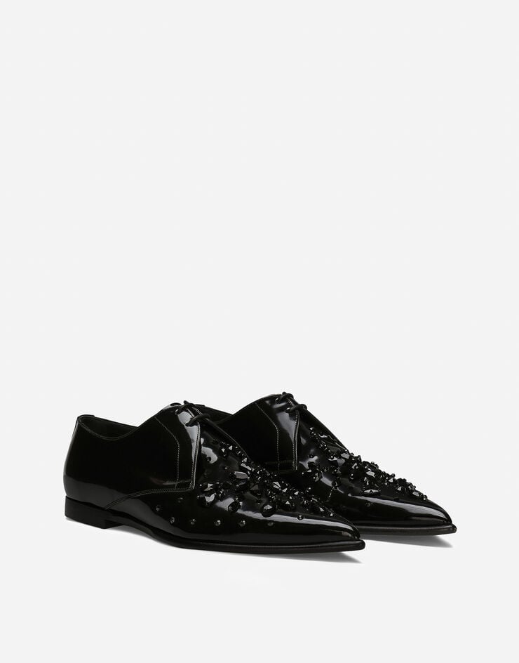 Dolce & Gabbana 小牛皮德比鞋 黑 A10813AI262