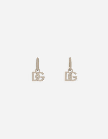 Dolce & Gabbana Pendientes a presión con logotipo DG Gris WEN5L3W1111