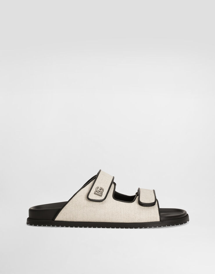 Dolce & Gabbana Salt&pepper fabric sandal Multicolor A80511AD504