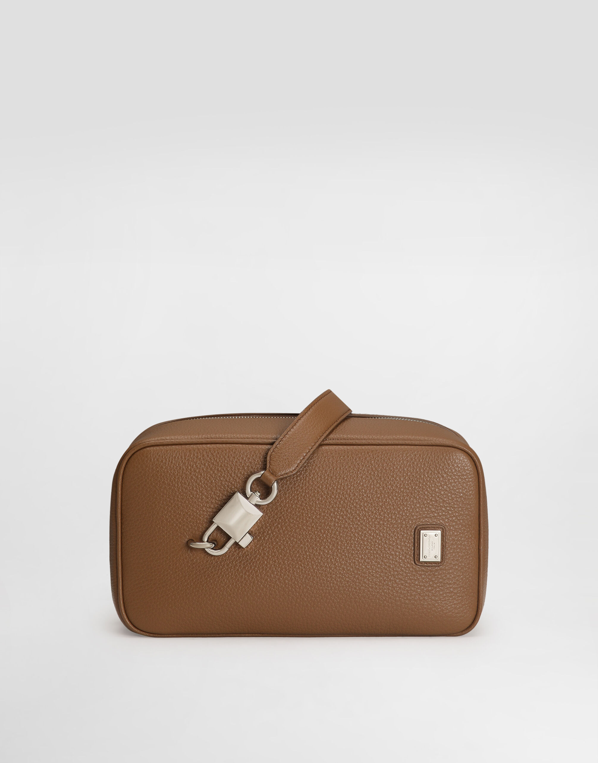 Brownのメンズ ロック カーフスキン ハンドバッグ | Dolce&Gabbana®