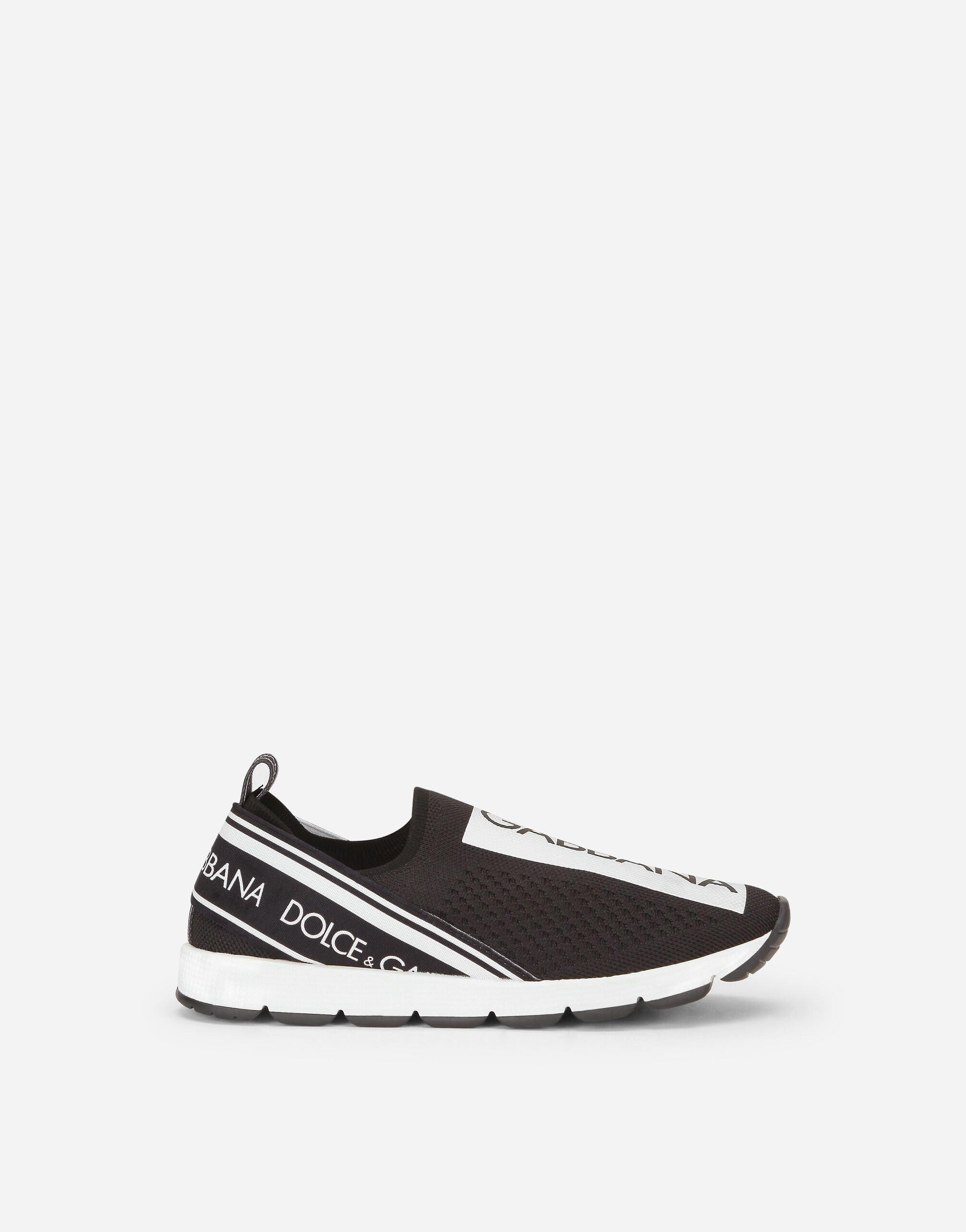 Dolce&Gabbana Sorrento slip-on sneakers with logo tape Black DL0071AL555