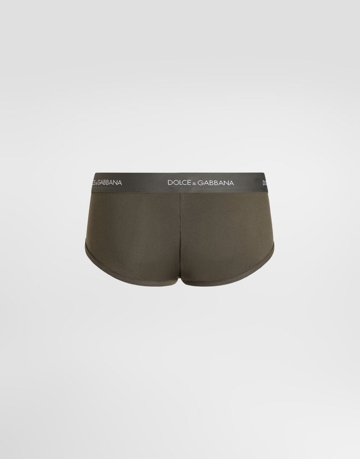 Dolce & Gabbana Ribbed cotton brando briefs Green M3C21JONN96