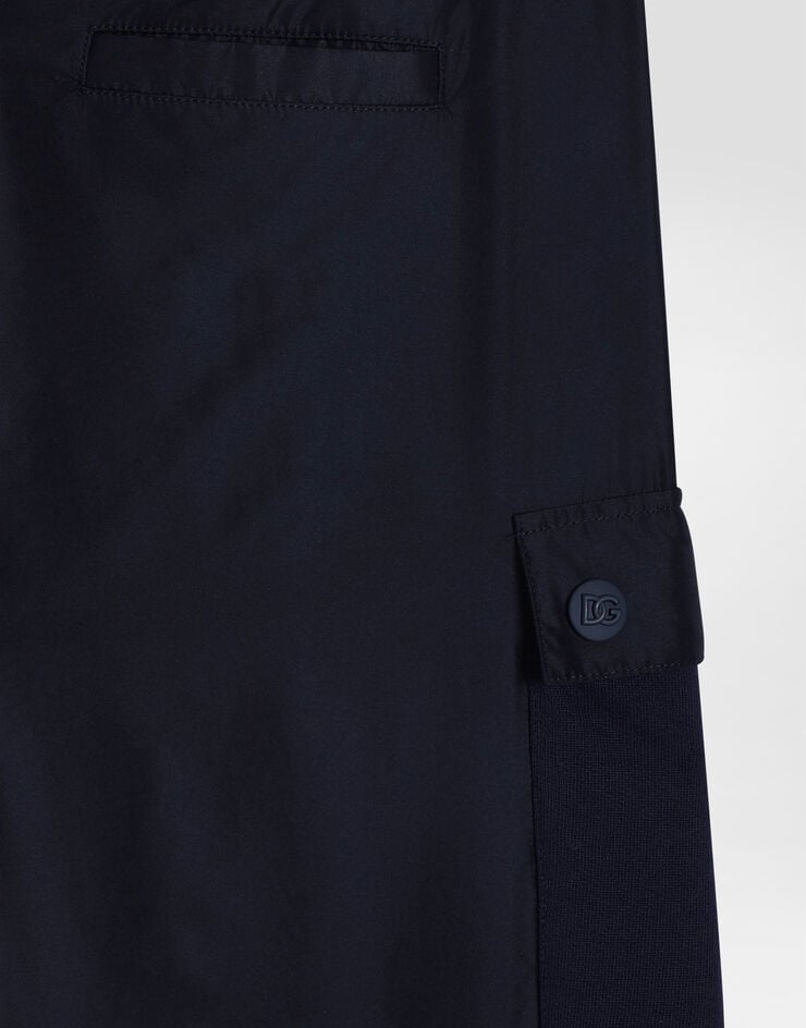 Dolce & Gabbana fleece trousers with Dolce&Gabbana print Blue L44P94G7PDI