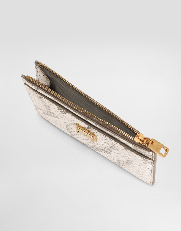 Dolce & Gabbana Python card holder Dolce & Gabbana Python card holder White BI1261A2J56