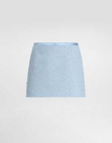 Dolce & Gabbana Basketweave skirt Purple F4CC8THUMWJ