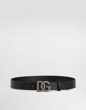 Dolce & Gabbana Leather belt with DG logo Multicolor BC4644AX622