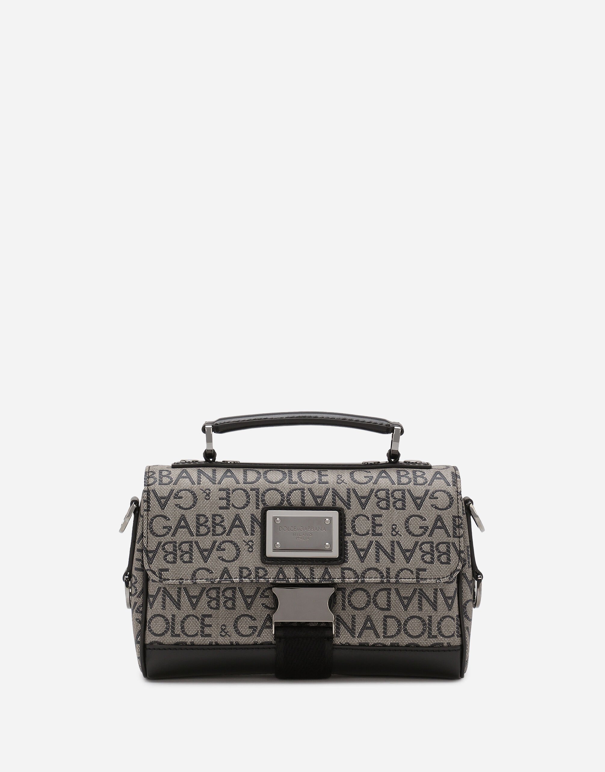 Dolce & Gabbana Jacquard crossbody bag Brown BM3004A1275