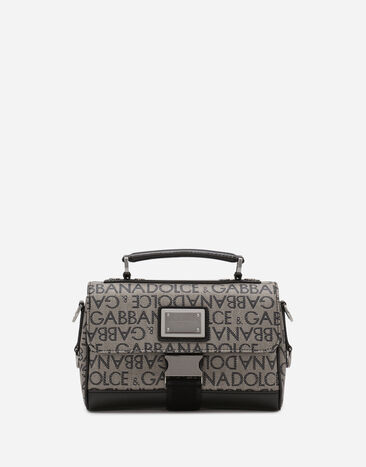Dolce & Gabbana حقيبة كروس بودي جاكار بني BM3004A1275
